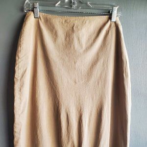 Express "Stretch" Rayon Pencil Skirt (Tan)